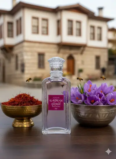 Safran Çiçeği Mor Safran Kolonya 200 ml Cam Şise Dökme