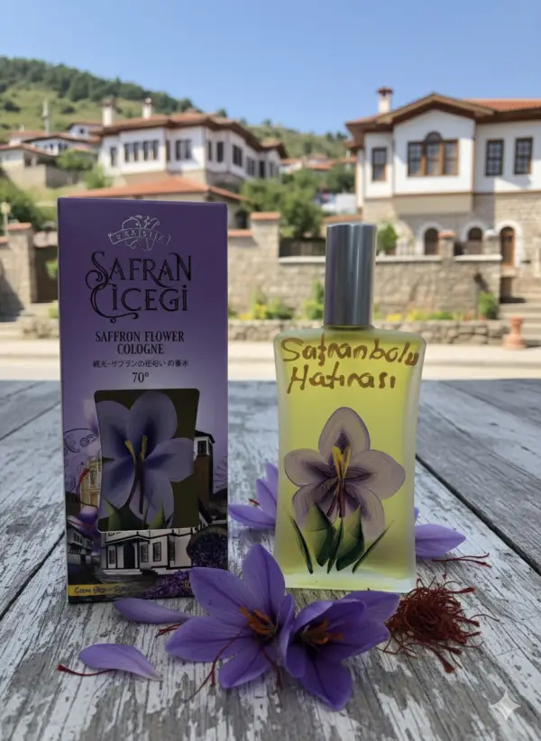 Safran Çiceği Safran Kolonya Özel Boyama 100 ml Cam Şise Sprey