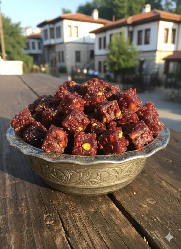 1 kg Zereşk Üzümlü Duble Antep Fıstıklı Lokum