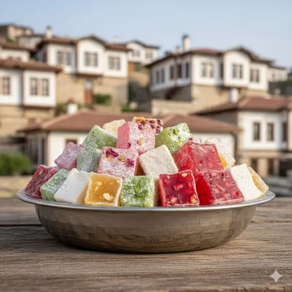 1 kg Güllü Sakızlı Naneli Limonlı Portakallı Narlı Lokum