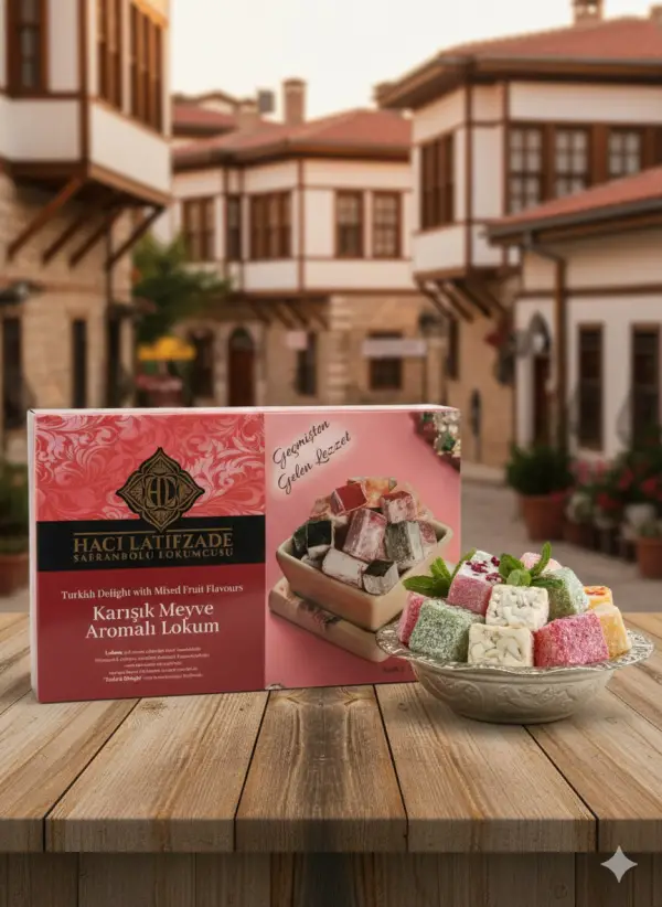 400 gr Güllü Sakızlı Nane Limon Portakal Nar Lokum