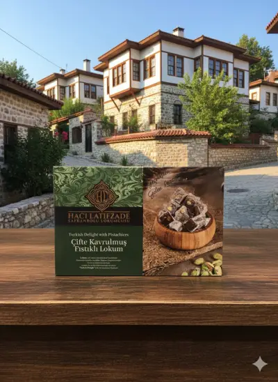 Net 400 gr Çifte Kavrulmuş Duble Antep Fıstıklı Lokum