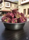 1 kg Gül Yapraklı Çifte Kavrulmuş  Duble Antep Fıstıklı Lokum