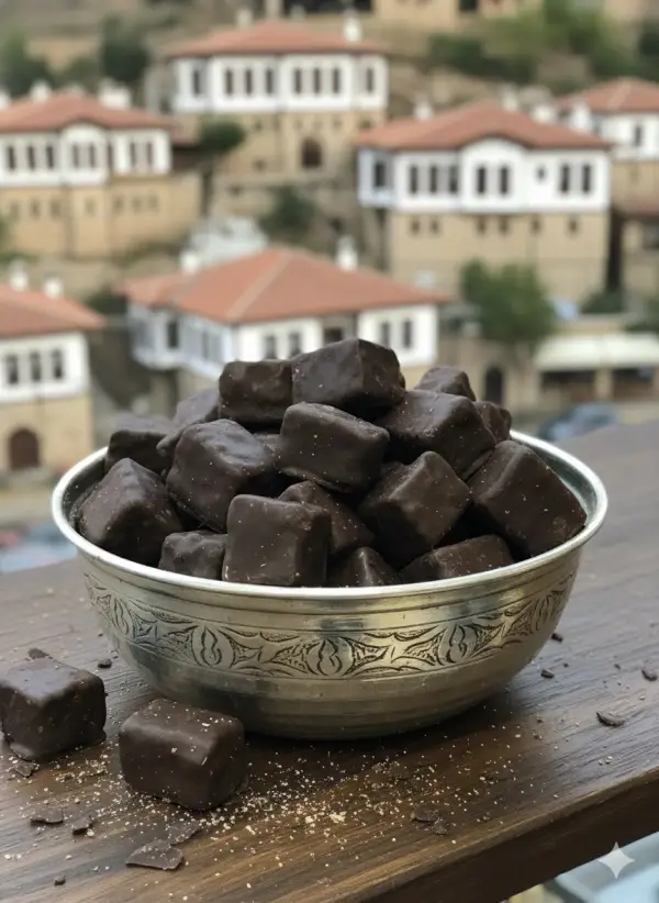 1 kg Çikolata Kaplı  İncir Cevizli Lokum