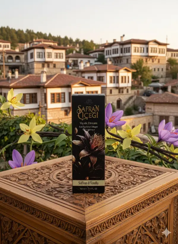 Safran Çiceği Premium Safran Vanilya Lüks Kolonya 100 ml Sprey 