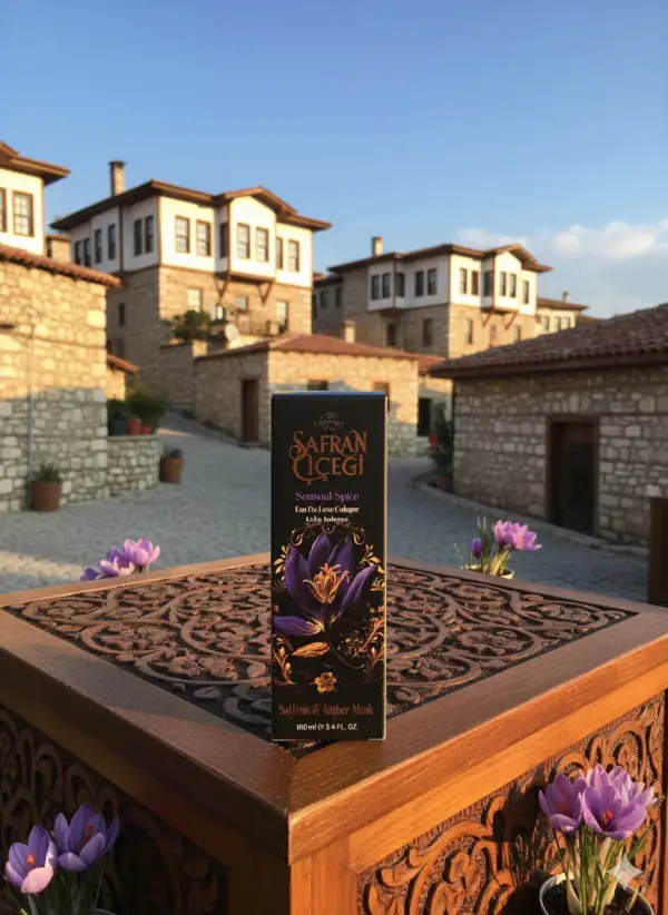 Safran Çiceği Premium Safran Amber Lüks Kolonya 100 ml Sprey 