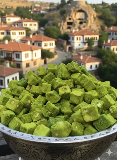 1 kg Elmalı Duble Antep Fıstıklı Lokum