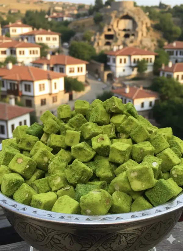 1 kg Elmalı Duble Antep Fıstıklı Lokum