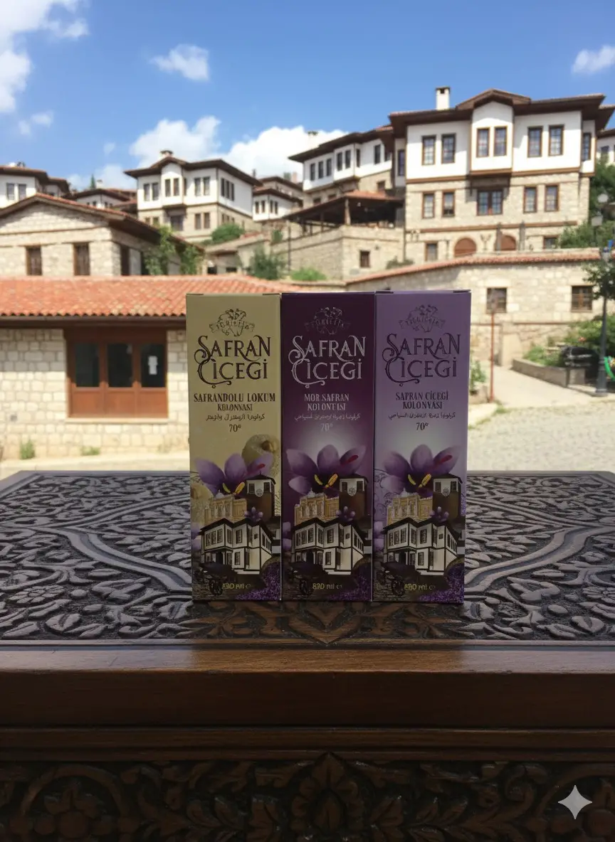 Safran Çiceği Safran-Mor Safran-Lokum Kolonya 200 ml Dökme