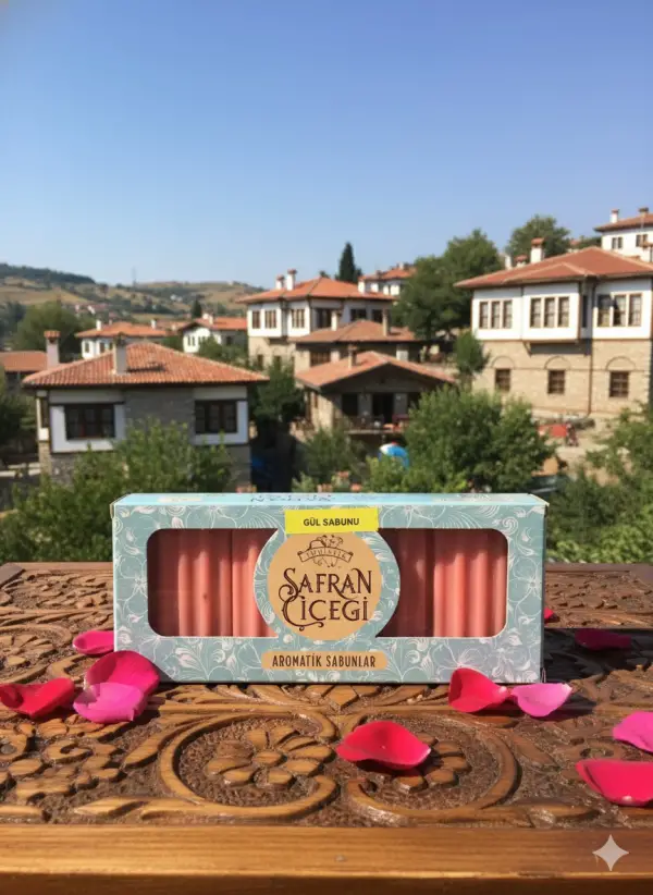 Safran Çiçeği Gül Sabunu  80 gr 4 adet