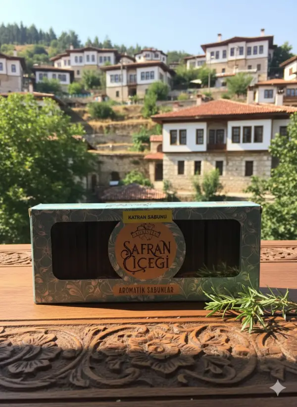 Safran Çiçeği Katran Sabunu  80 gr 4 adet